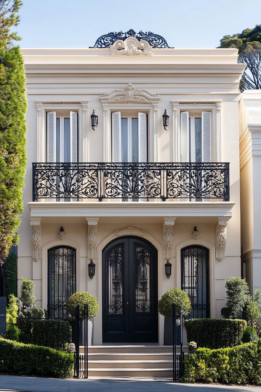 Victorian-style house with decorative balcony