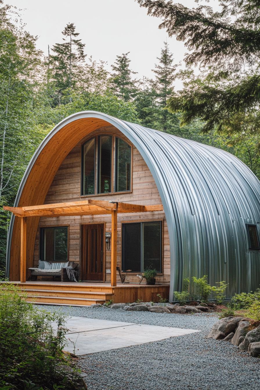 Cozy Quonset home embraced by nature