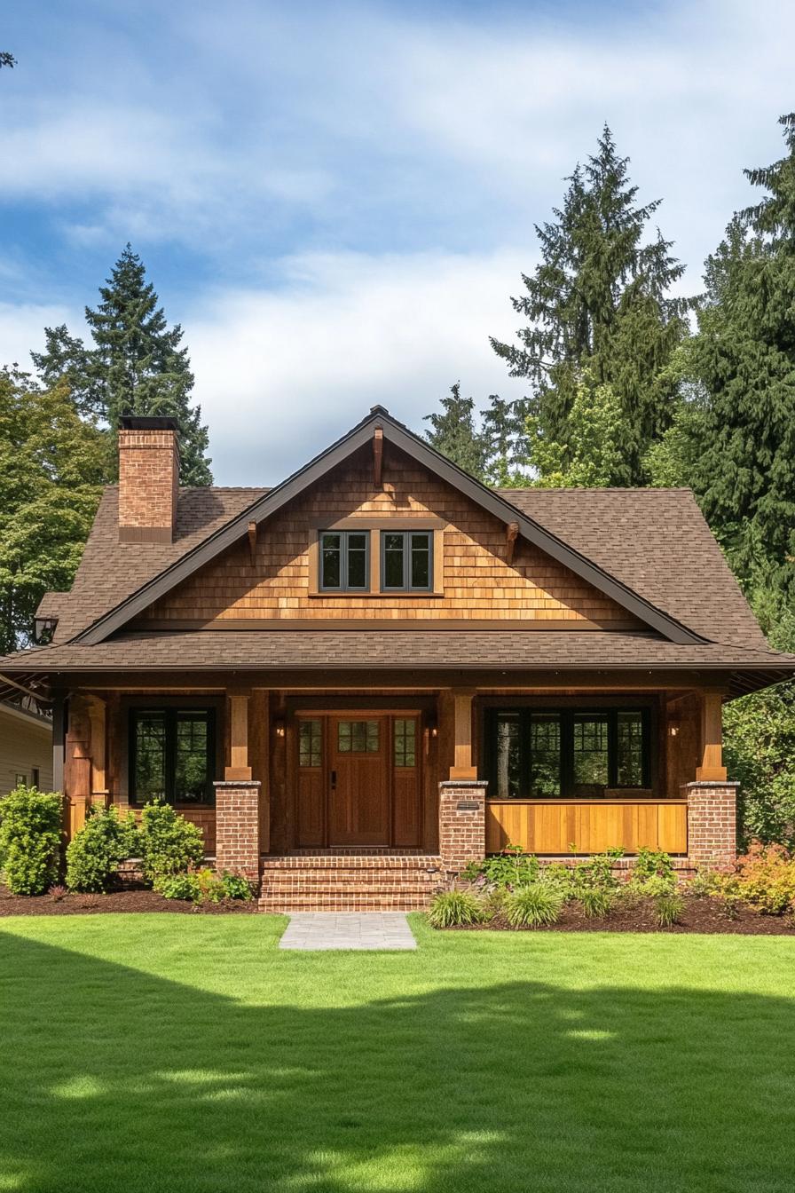 Charming Craftsman farmhouse with lush lawn