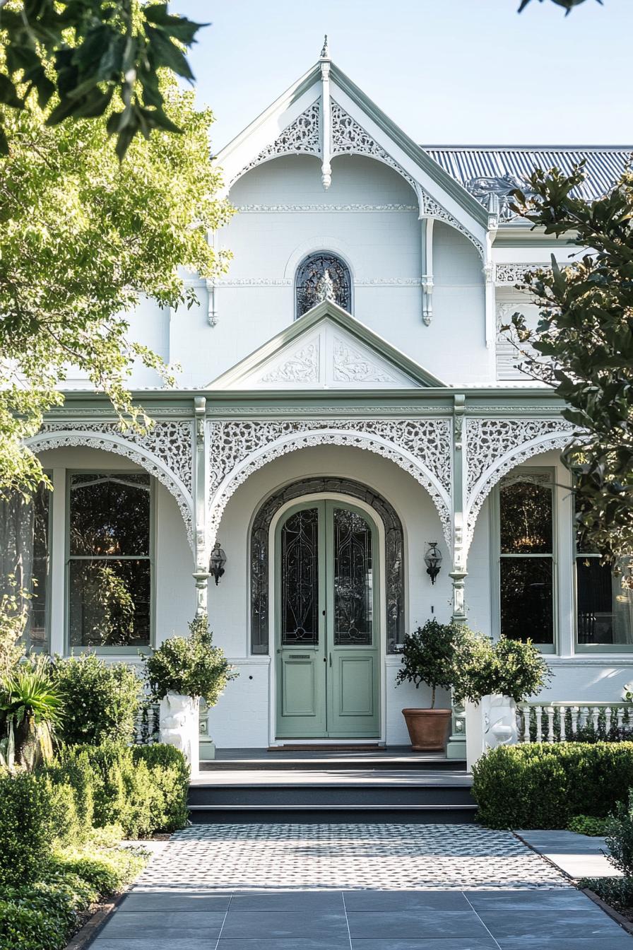 Quaint Victorian house with ornate detailing