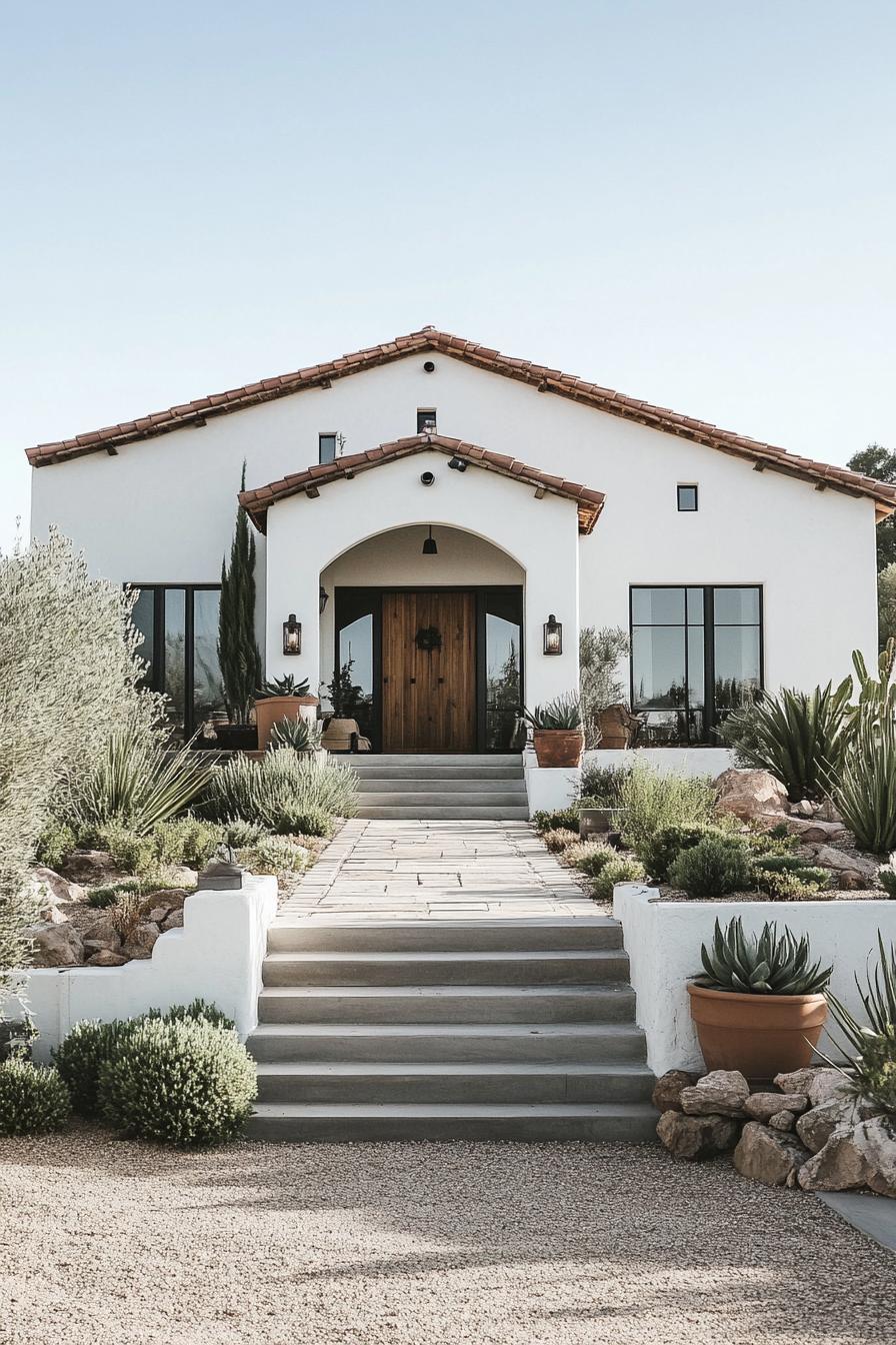 Charming desert-style house with terracotta roof