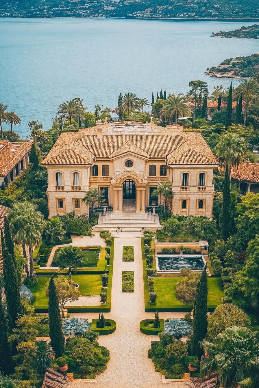 Elegant mansion overlooking the sea