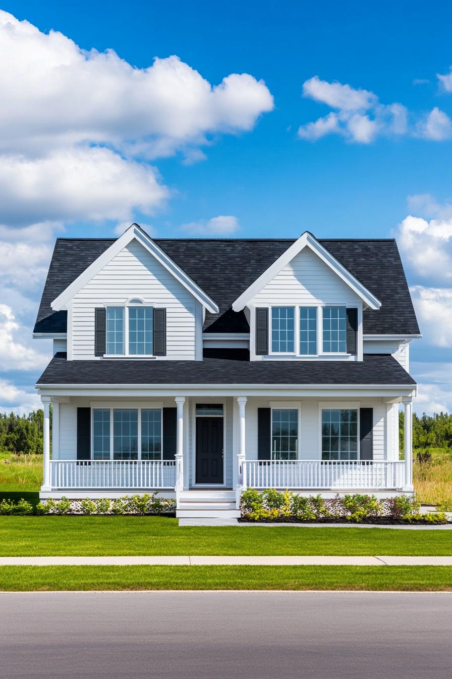 Classic two-story house with a welcoming porch