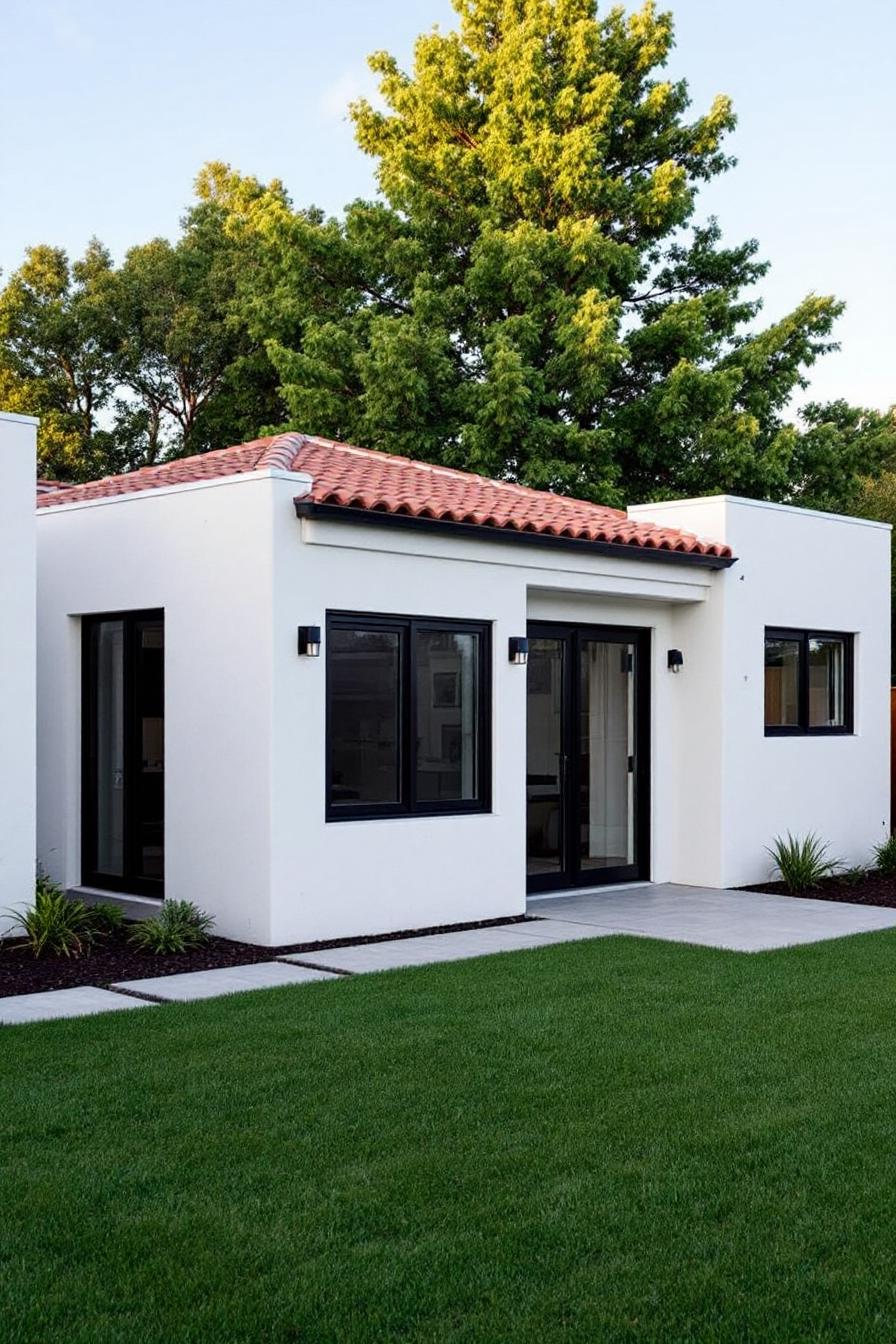 Chic Spanish bungalow with red tile roof