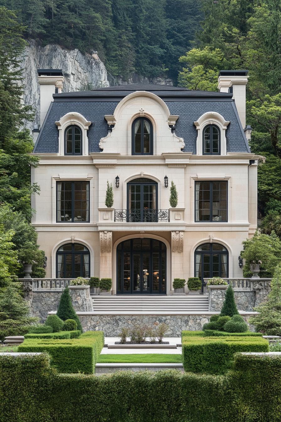 Classic mansion surrounded by lush greenery