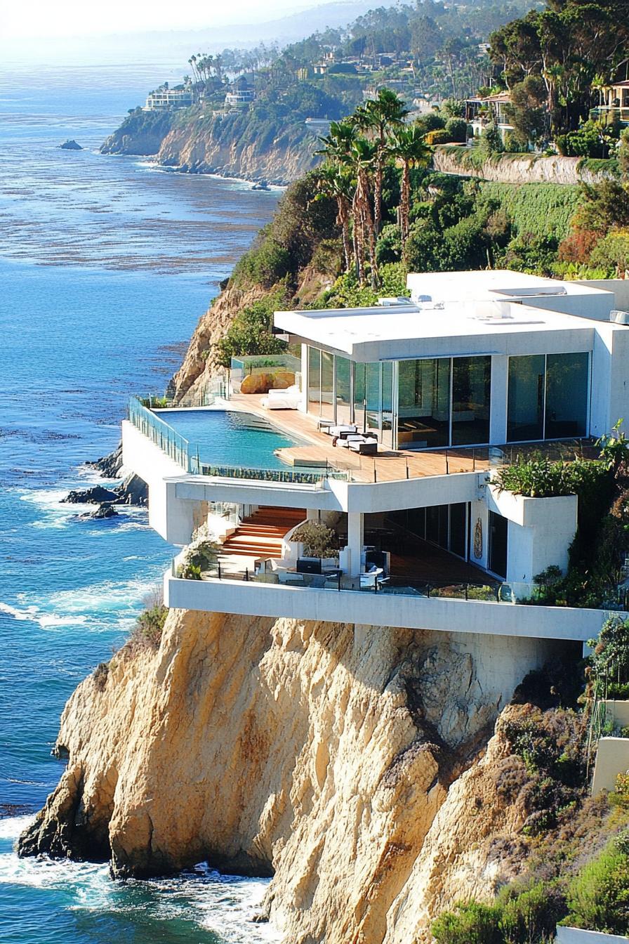 Modern Mediterranean Villa Overlooking the Ocean