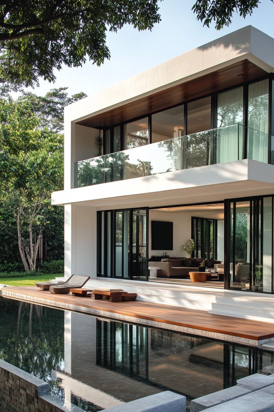 Modern Thai house with sleek design and pool