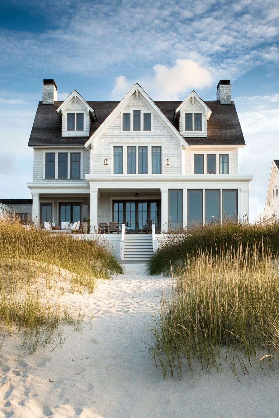 Luxurious house on a sandy dune