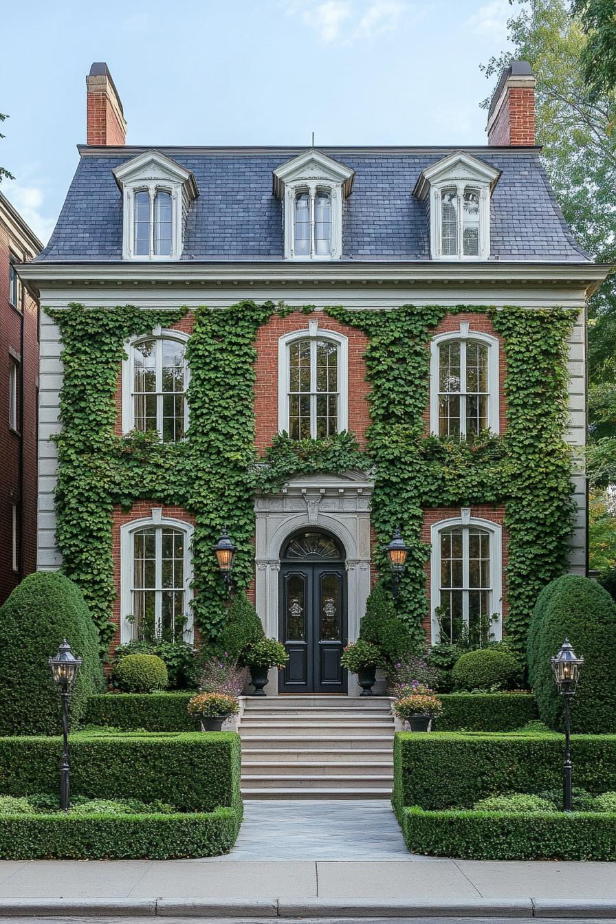 Charming Georgian house with climbing ivy