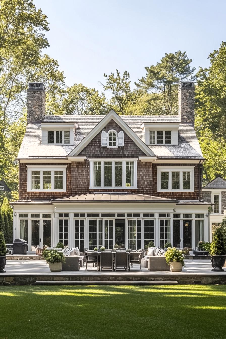 Charming house with brick and chimney