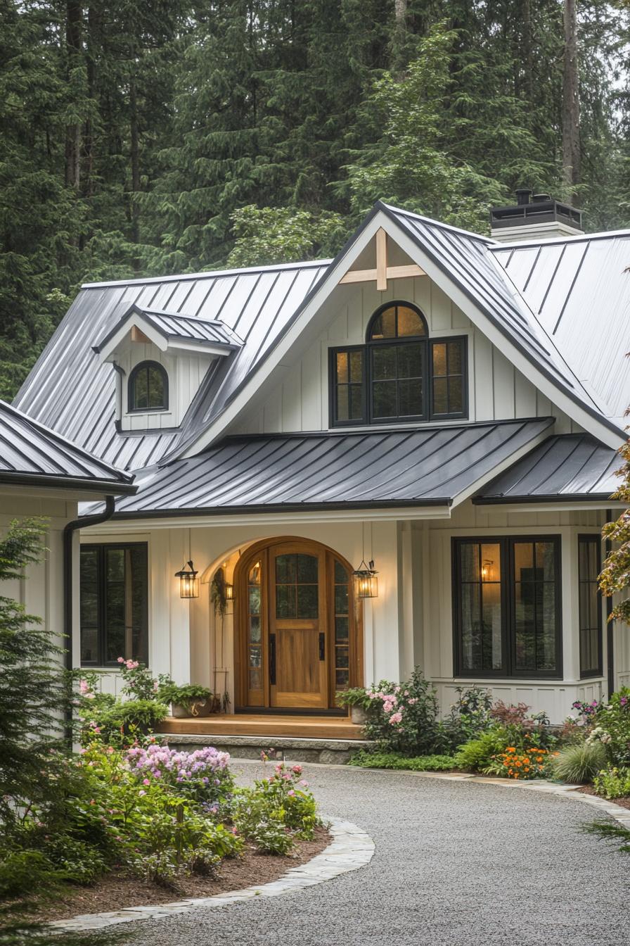 Cozy cottage in a forest setting