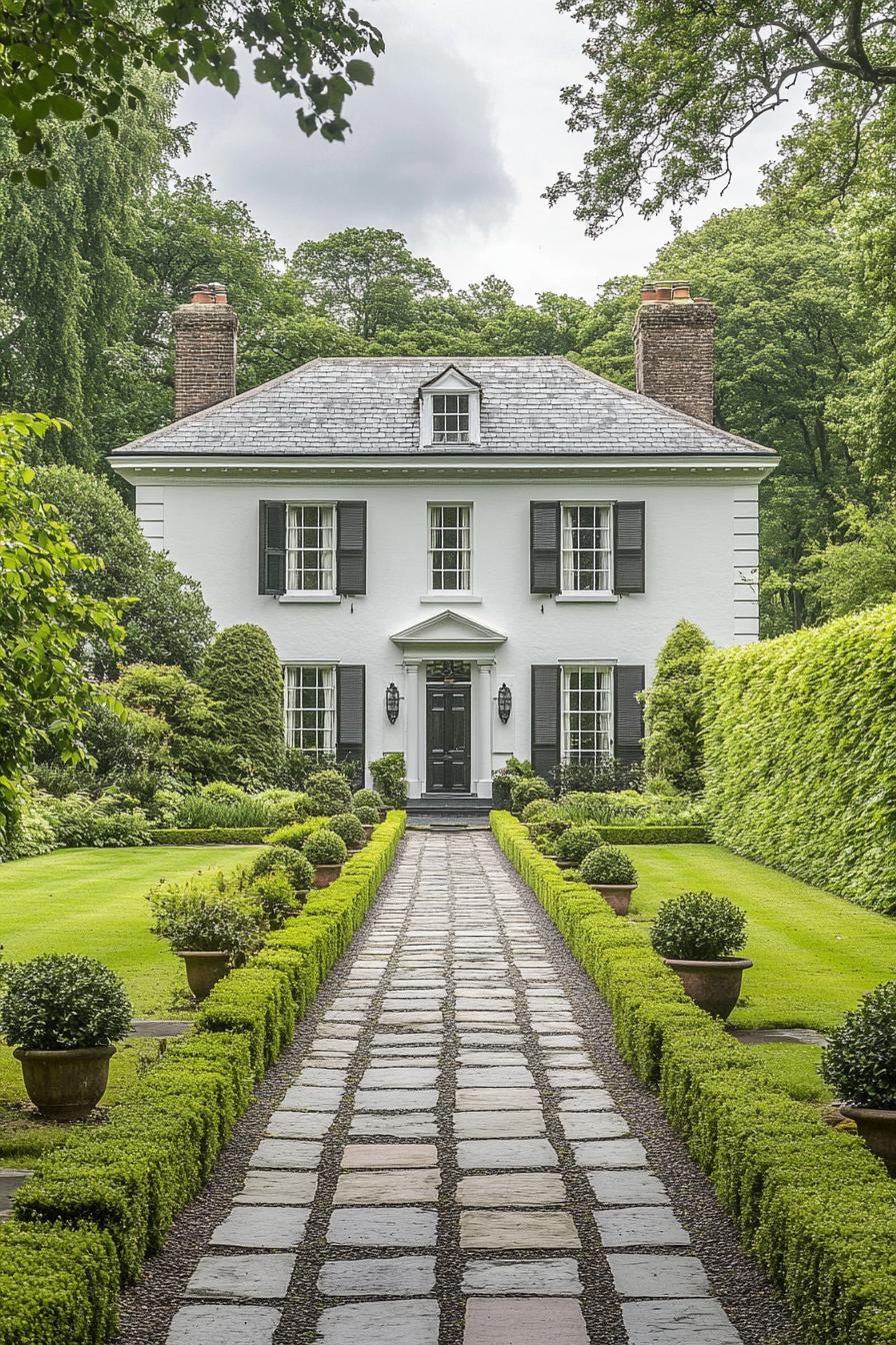 Charming Georgian house with lush surroundings