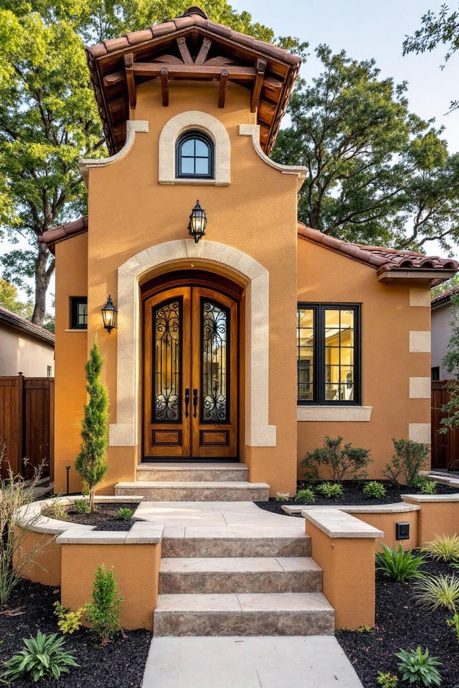 Charming Spanish bungalow with arched doorway