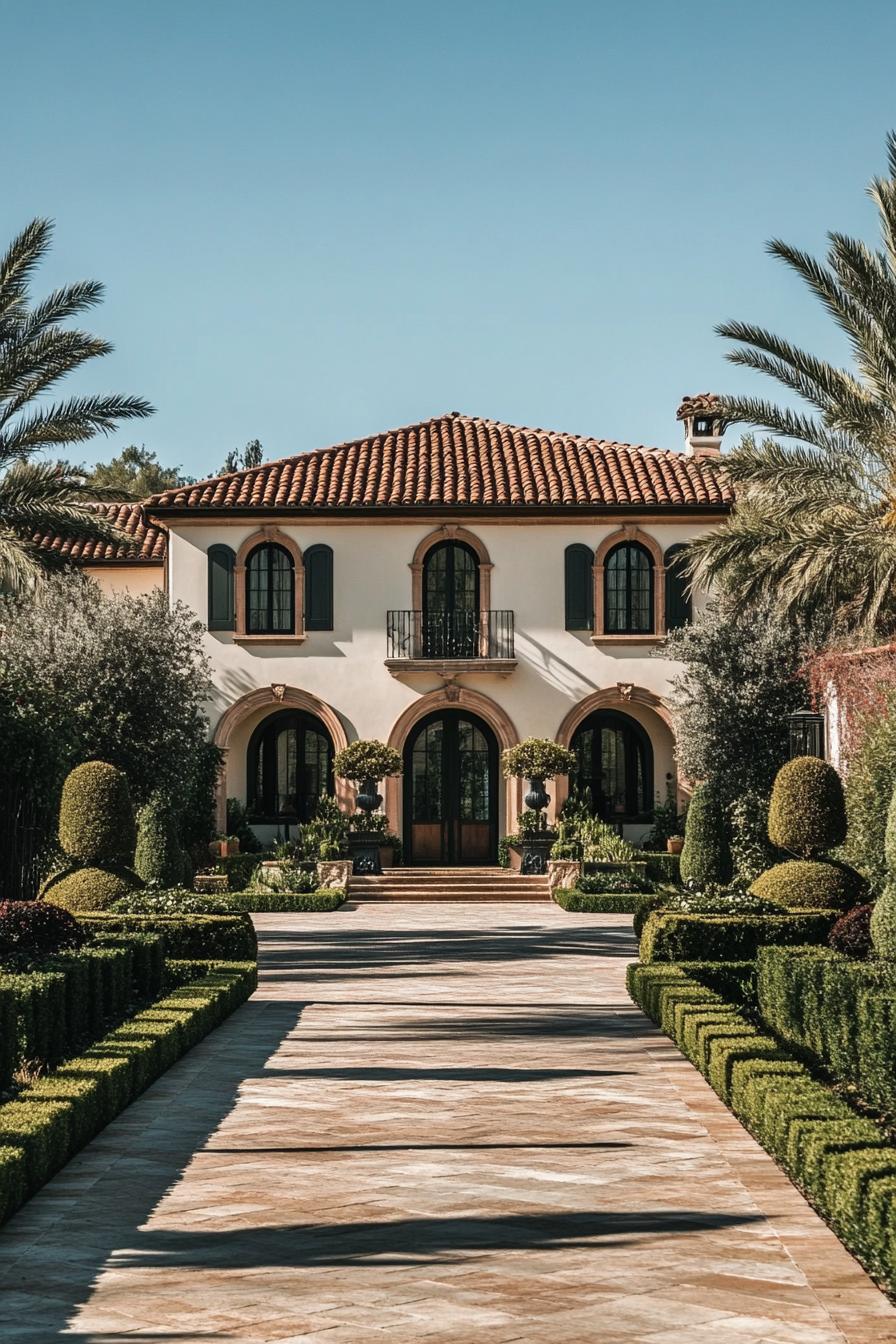 Mediterranean villa with terracotta roof