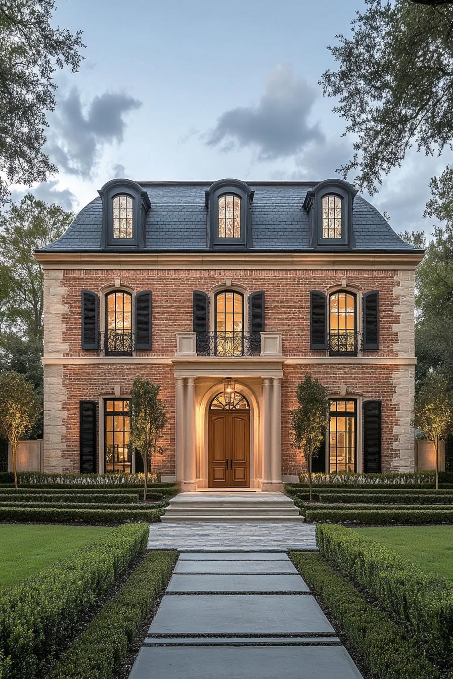 Elegant Georgian house with well-manicured gardens