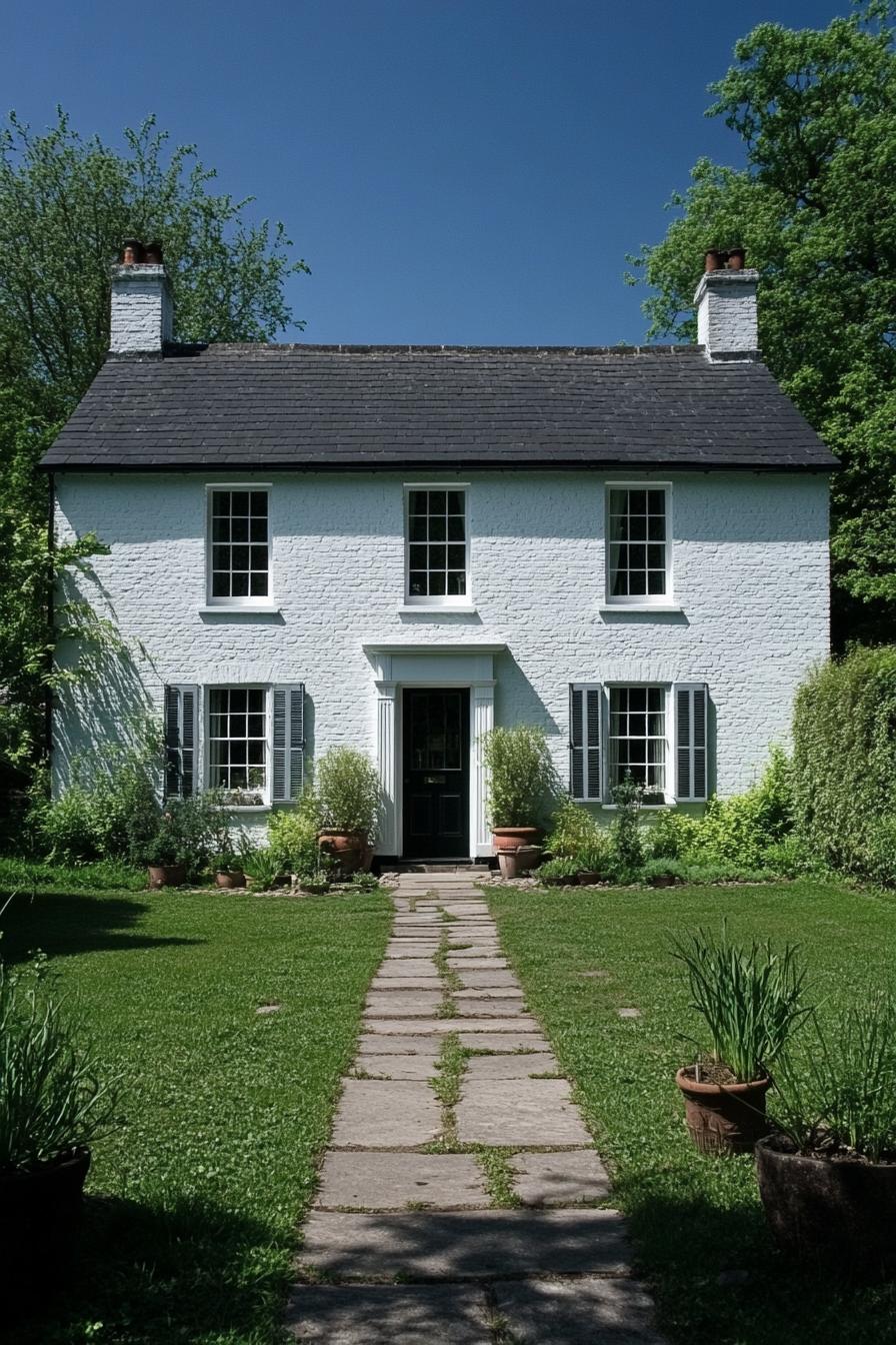 Charming Georgian house with lush garden