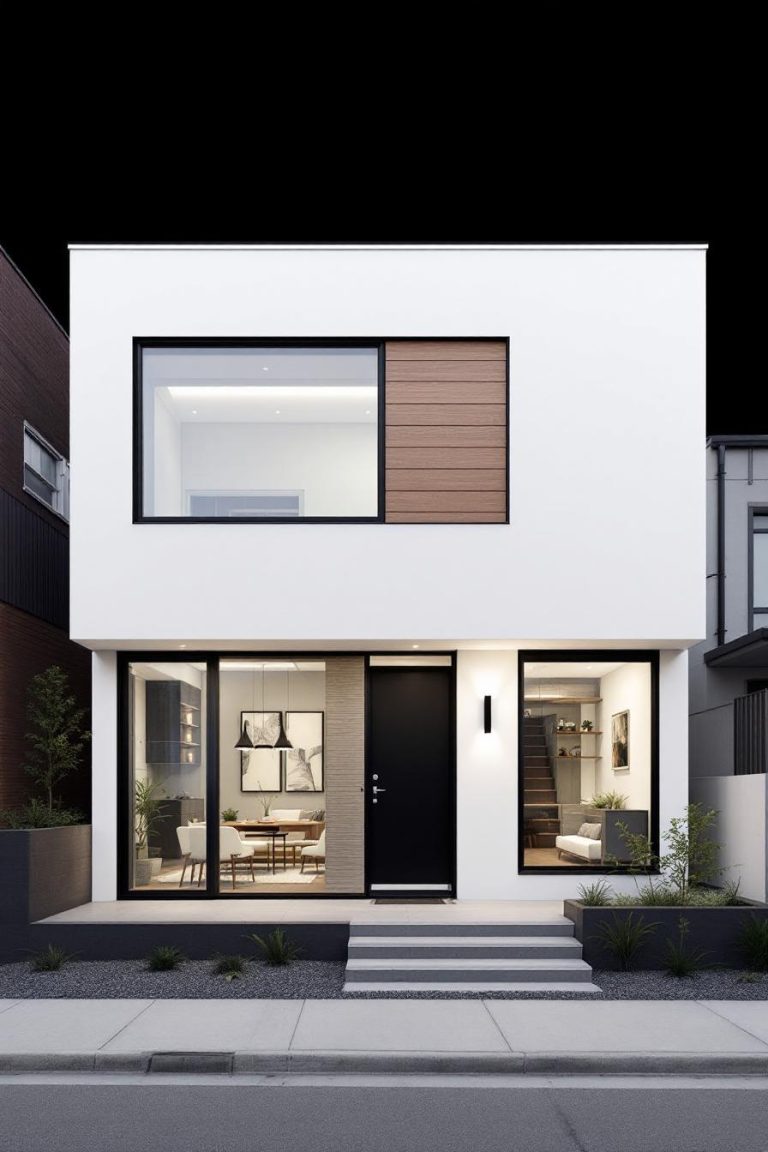 76 White House Designs with Black Trim