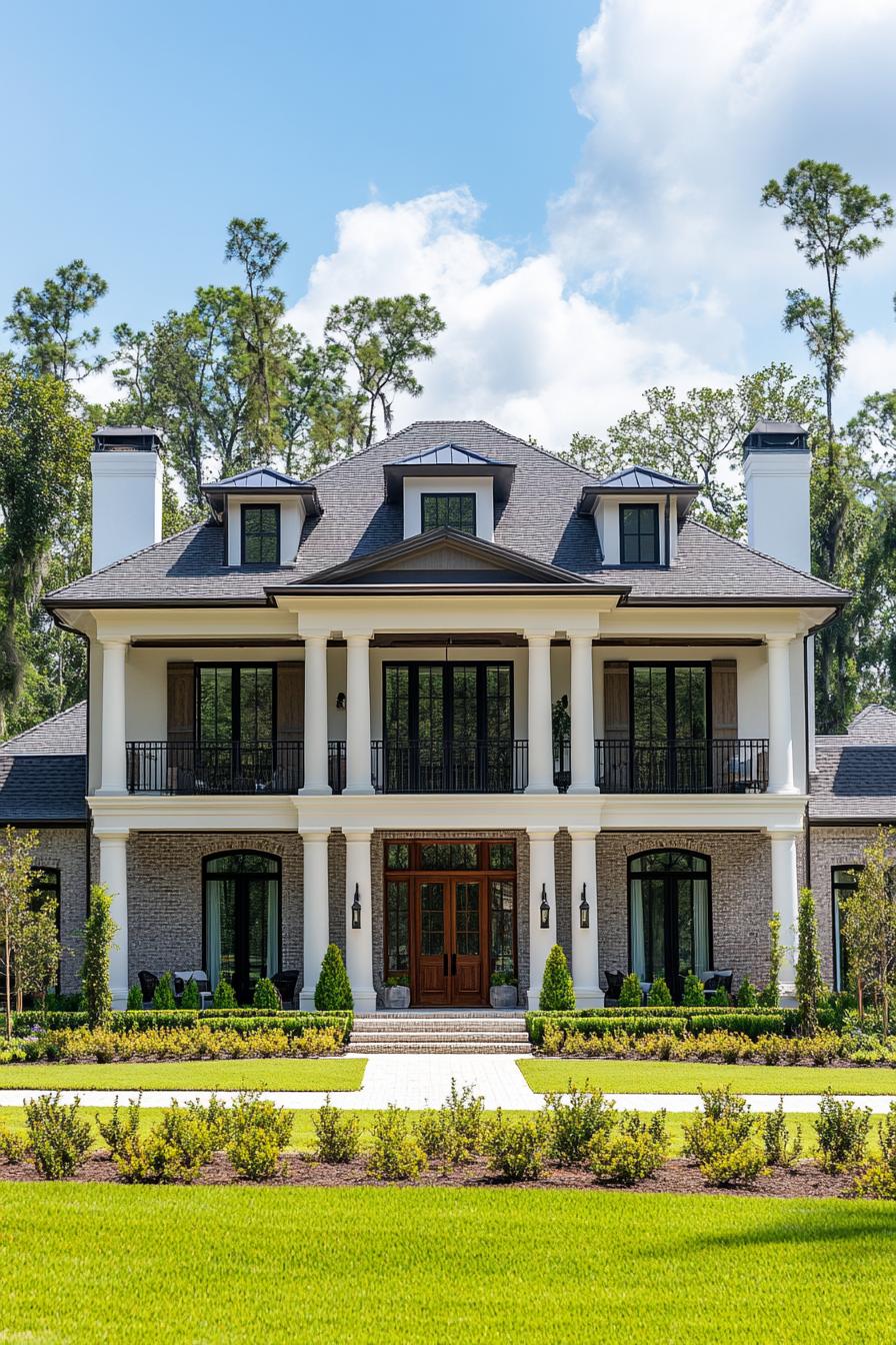 Classic Southern Home with Elegant Columns