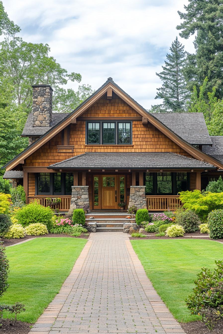 Quaint Craftsman Cottage in Lush Garden