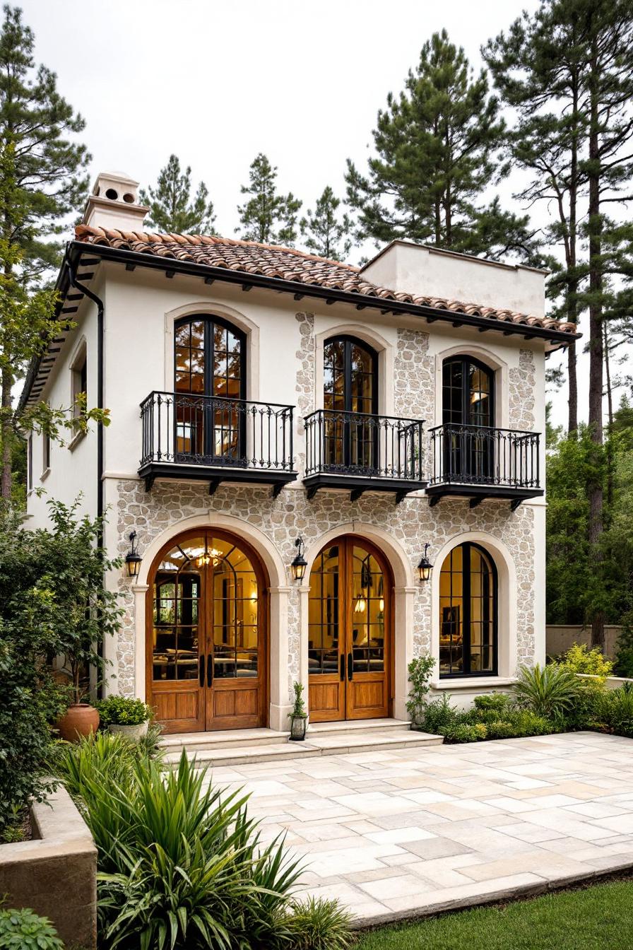 Charming Spanish cottage with arched windows