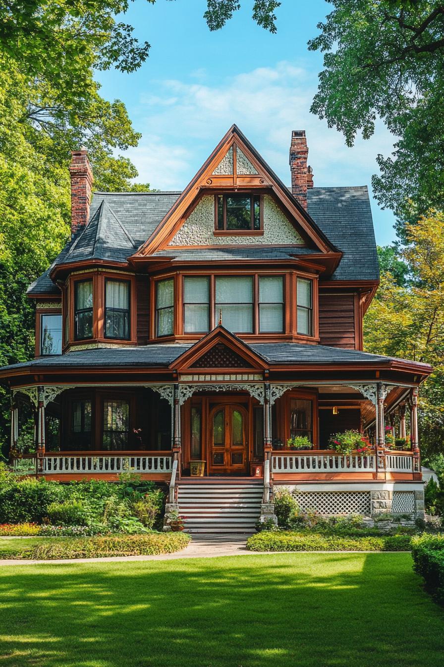 Charming Victorian house with intricate woodwork