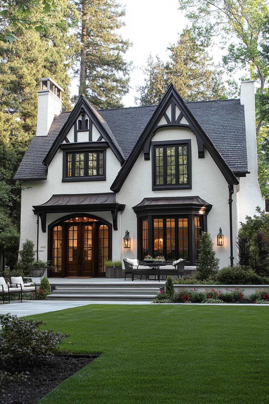 Classic Tudor cottage with enchanting facade