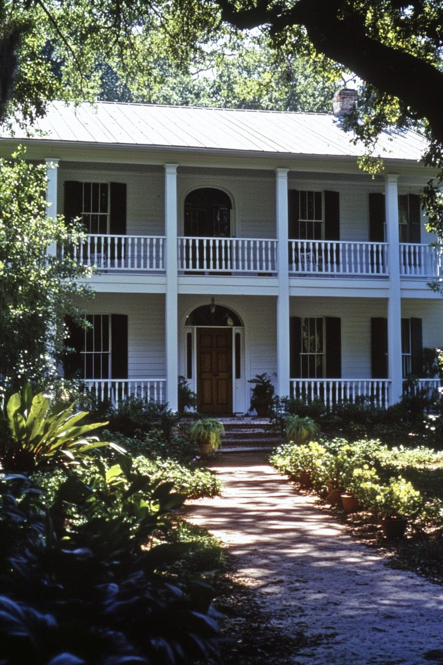 Charming two-story Southern house with columns