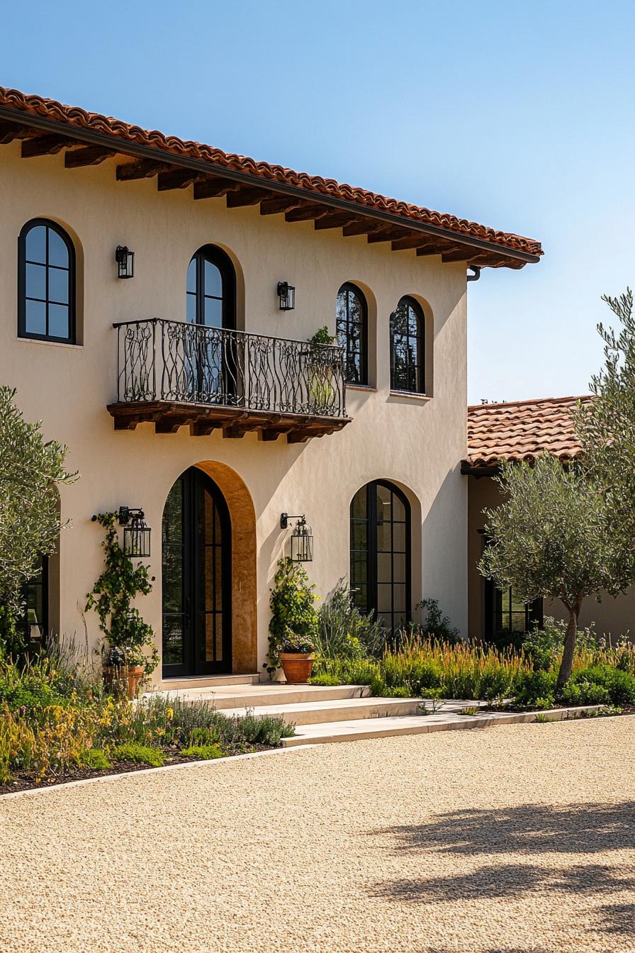 Italian villa with arched charm and rustic elegance