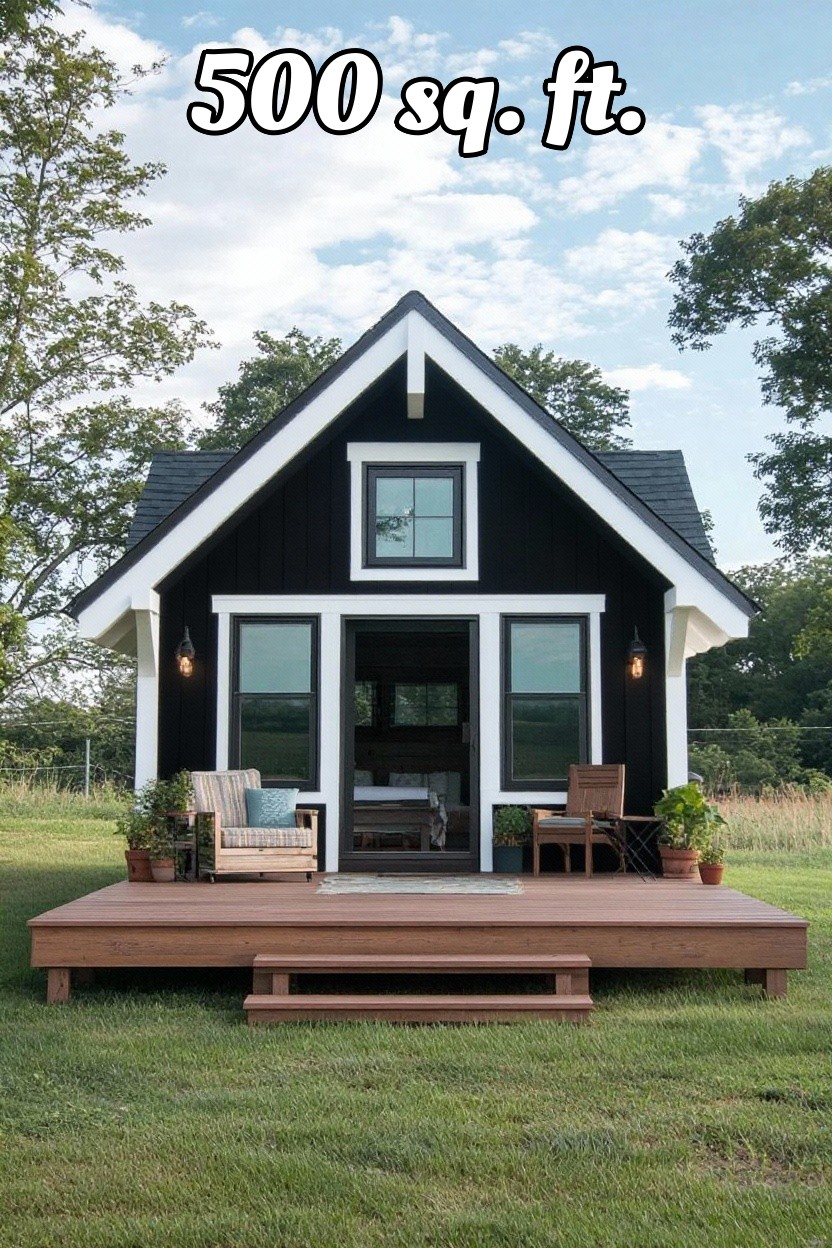 change house color to black with white trim