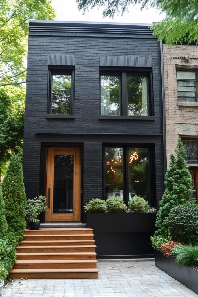 76 Black Brick Houses with Serious Curb Appeal