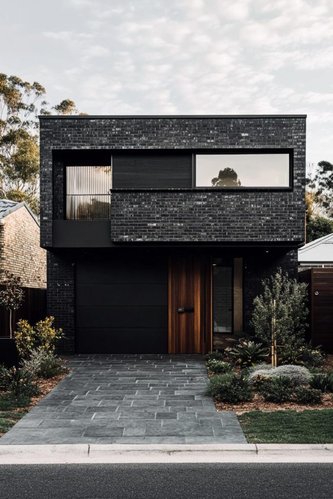 76 Black Brick Houses with Serious Curb Appeal