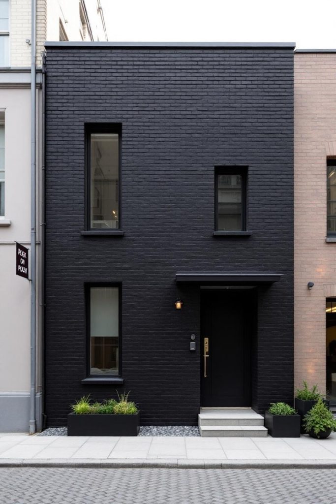 76 Black Brick Houses with Serious Curb Appeal