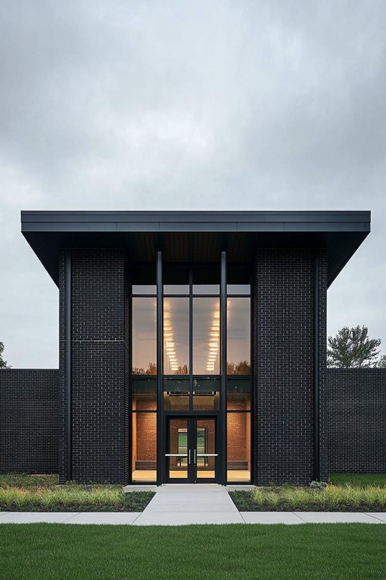 76 Black Brick Houses with Serious Curb Appeal