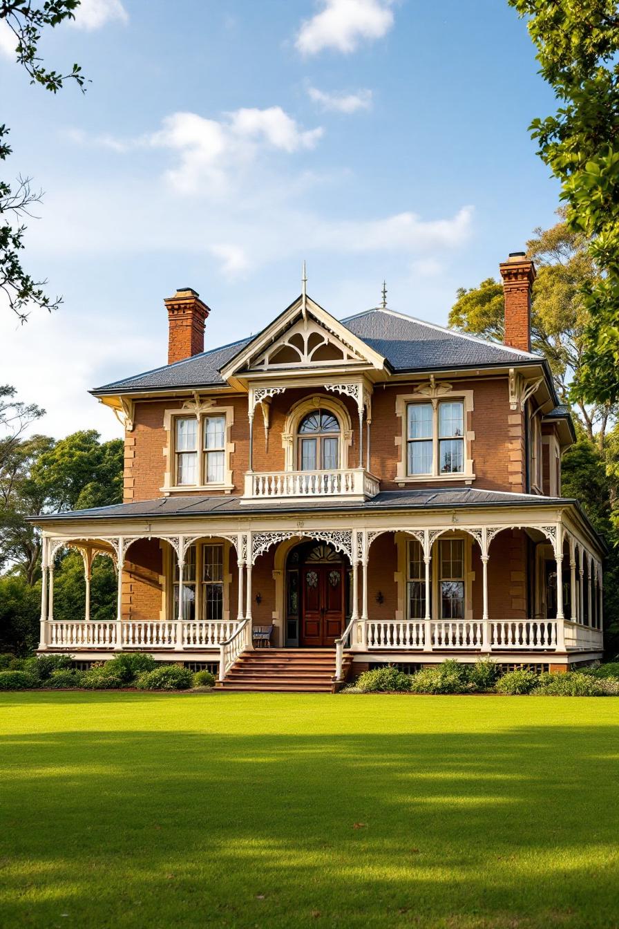 Charming Victorian-style cottage with detailed woodwork