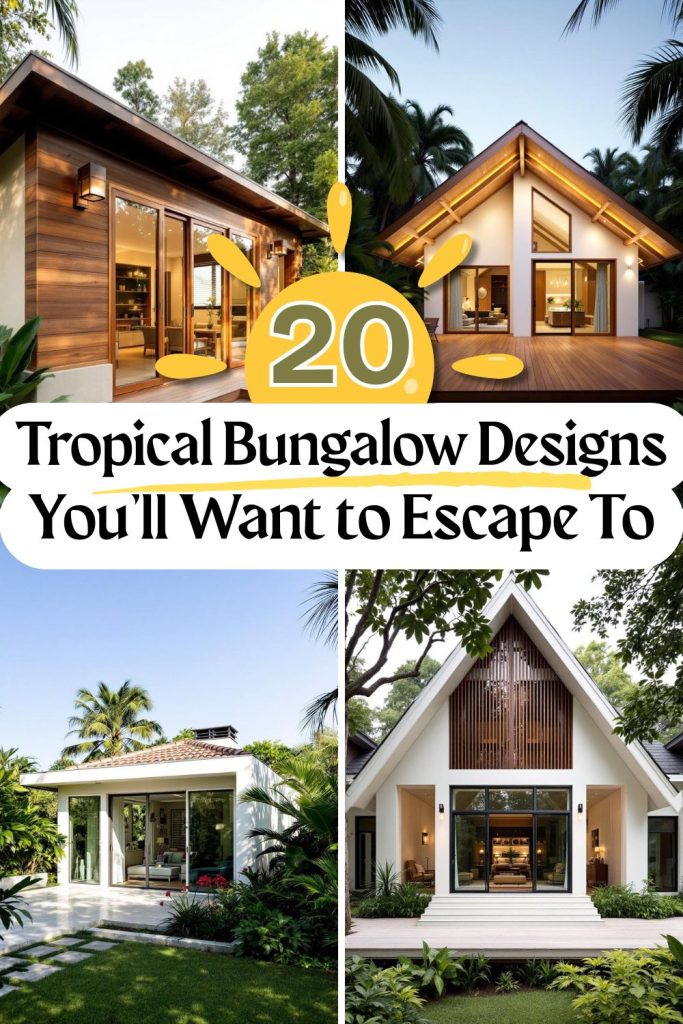 20 tropical bungalows