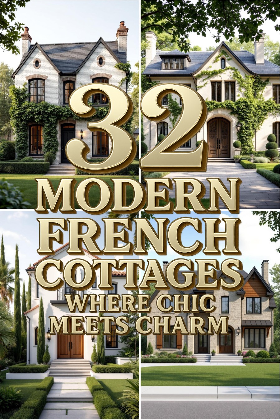 32 Modern French Cottages Where Chic Meets Charm