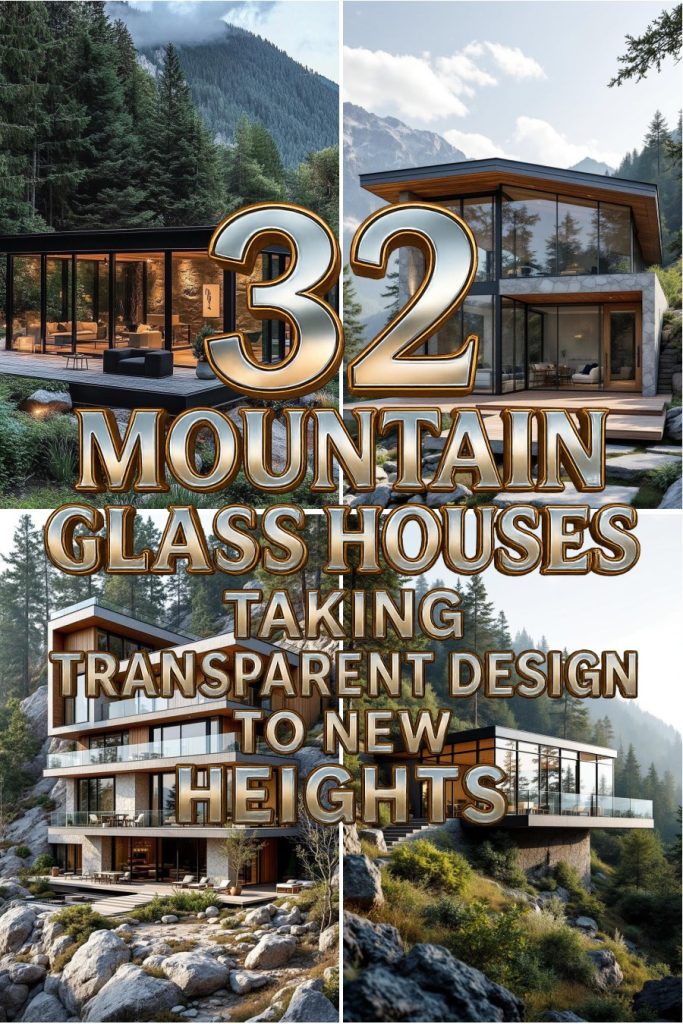 32 mountain glass houses pin