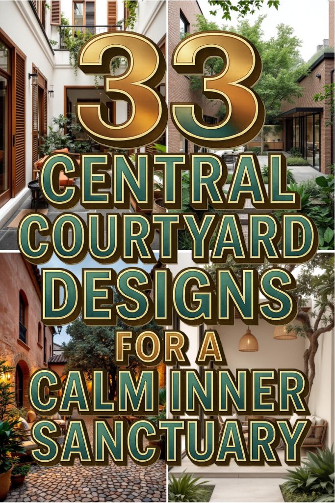 33 central courtyards
