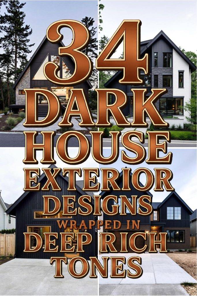 34 dark house exteriors