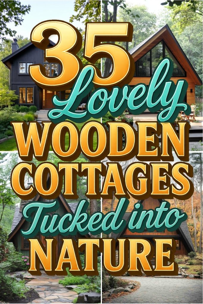35 lovely wooden cottages