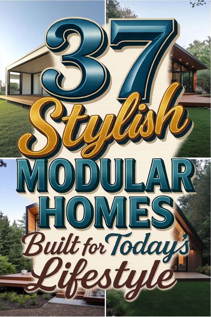37 modular homes