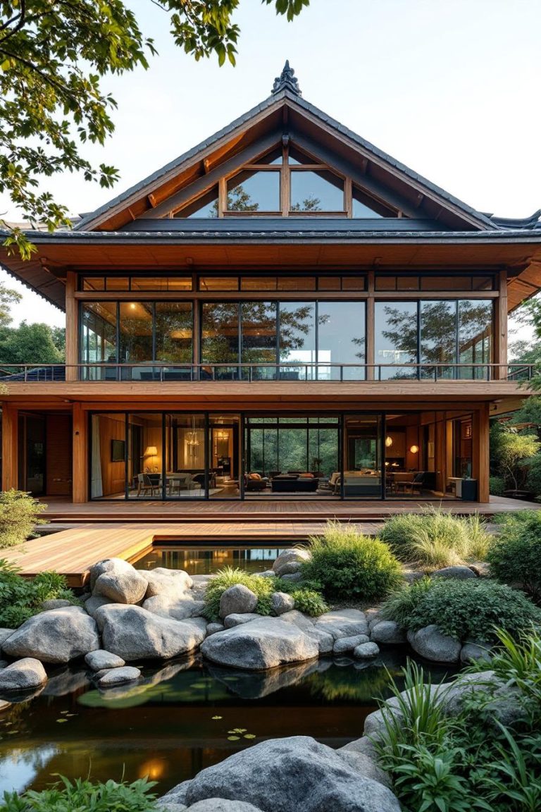 21 Japanese Mansion Designs That Blend Luxury with Zen Elegance