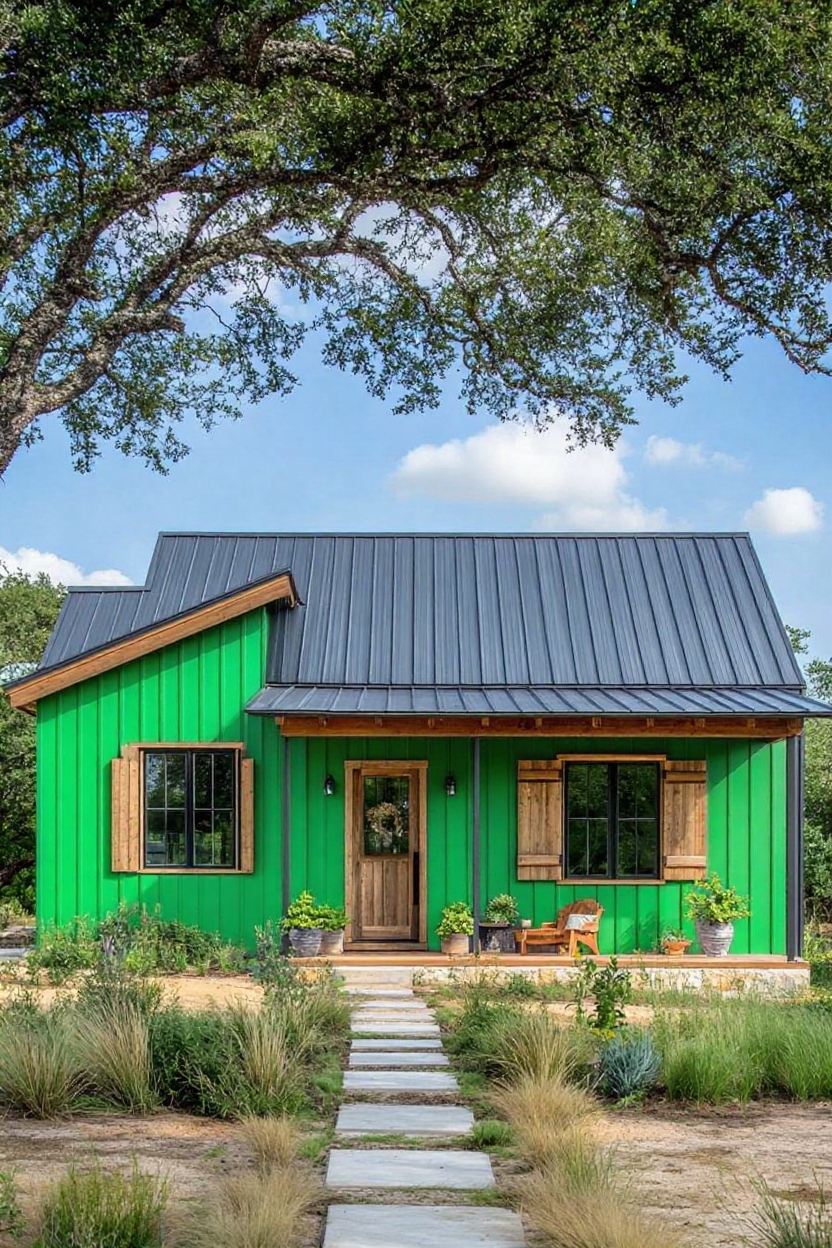 change house color to green