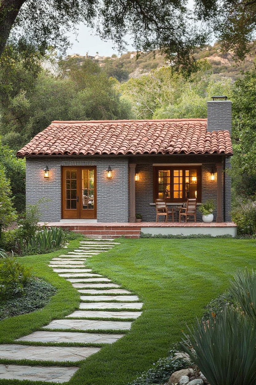change house siding to grey brick