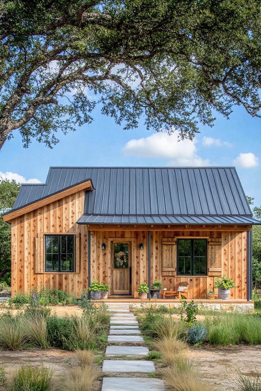 change house siding to oak wood