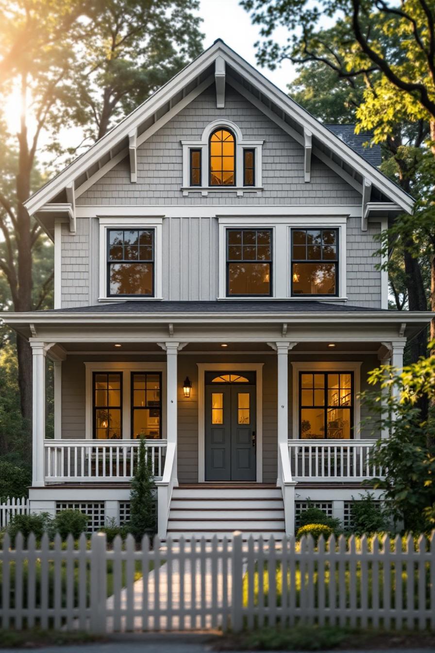 Classic American Craftsman-style home with inviting porch