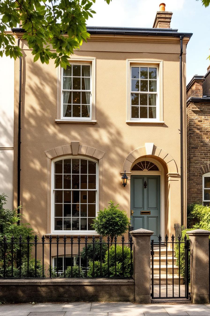 Cozy Georgian house with lush greenery