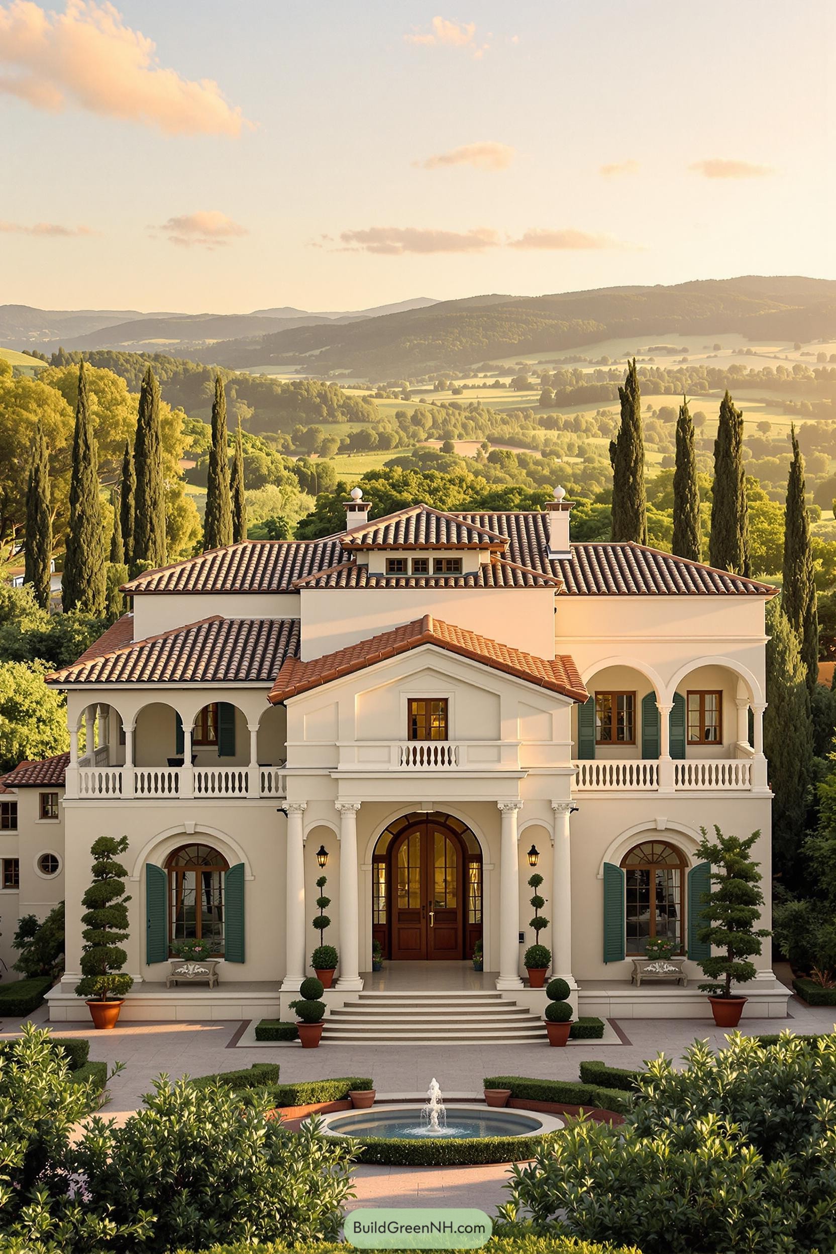 Luxurious Tuscan mansion with scenic hills