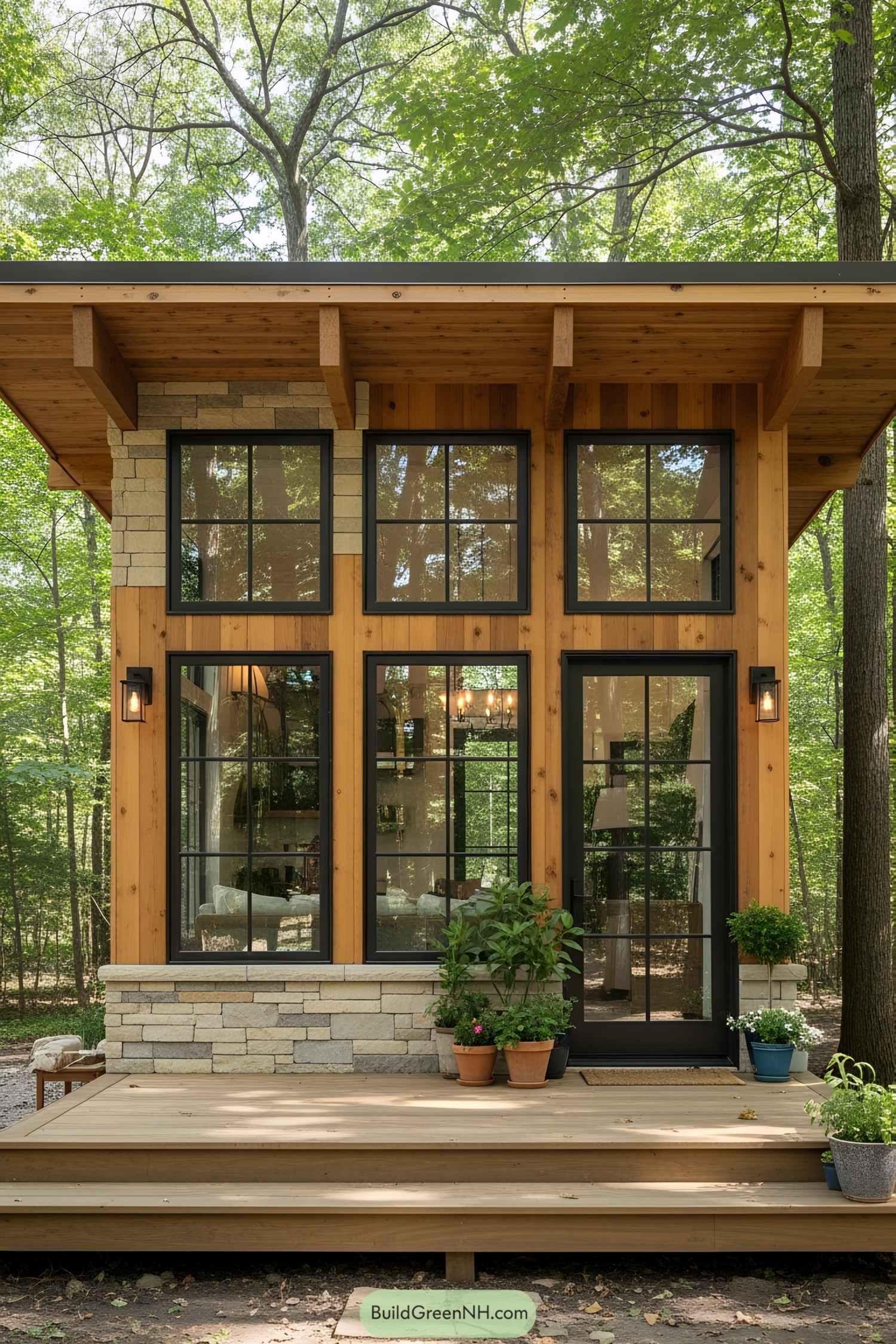 Charming small house surrounded by trees