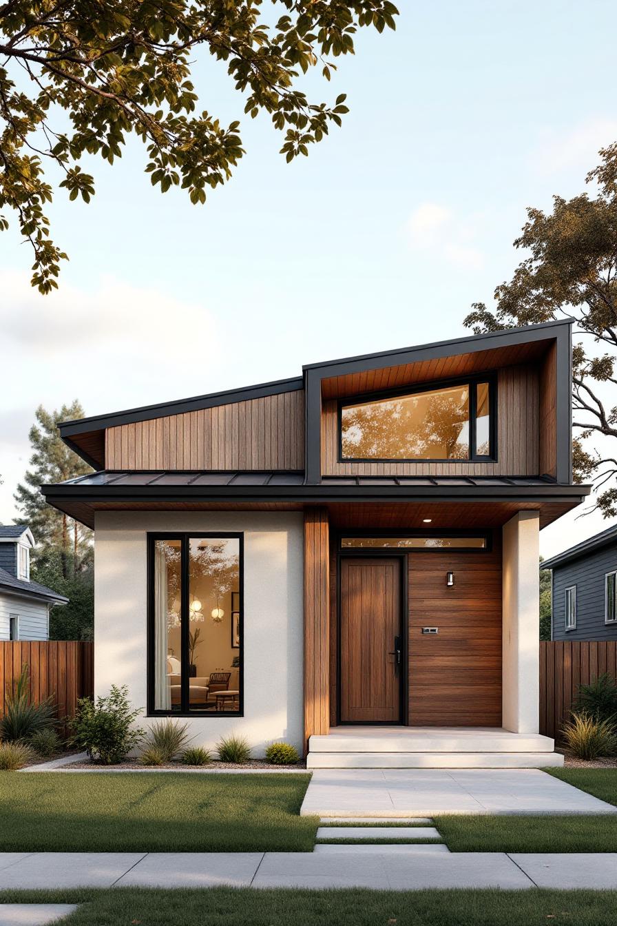 Modern Californian bungalow with wood accents